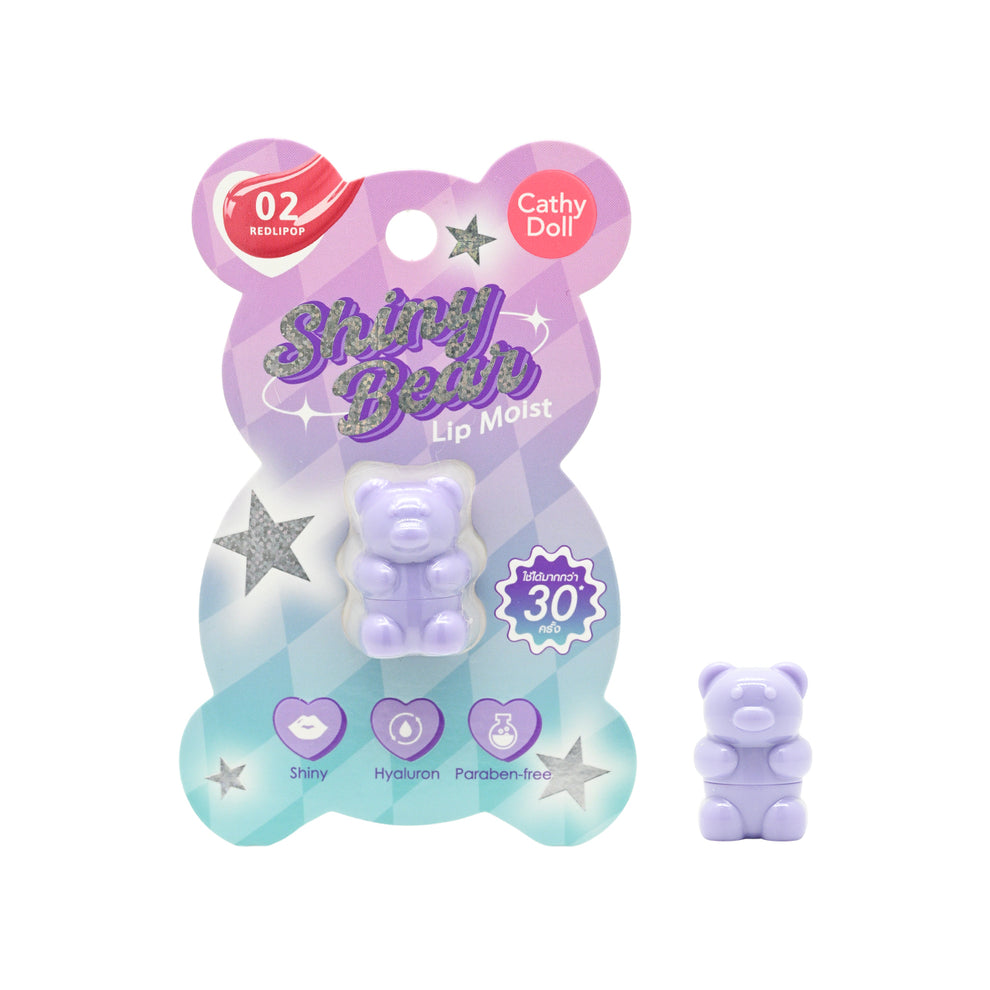 Cathy Doll #02 Redlipop Shiny Bear Lip Moist 1.1g