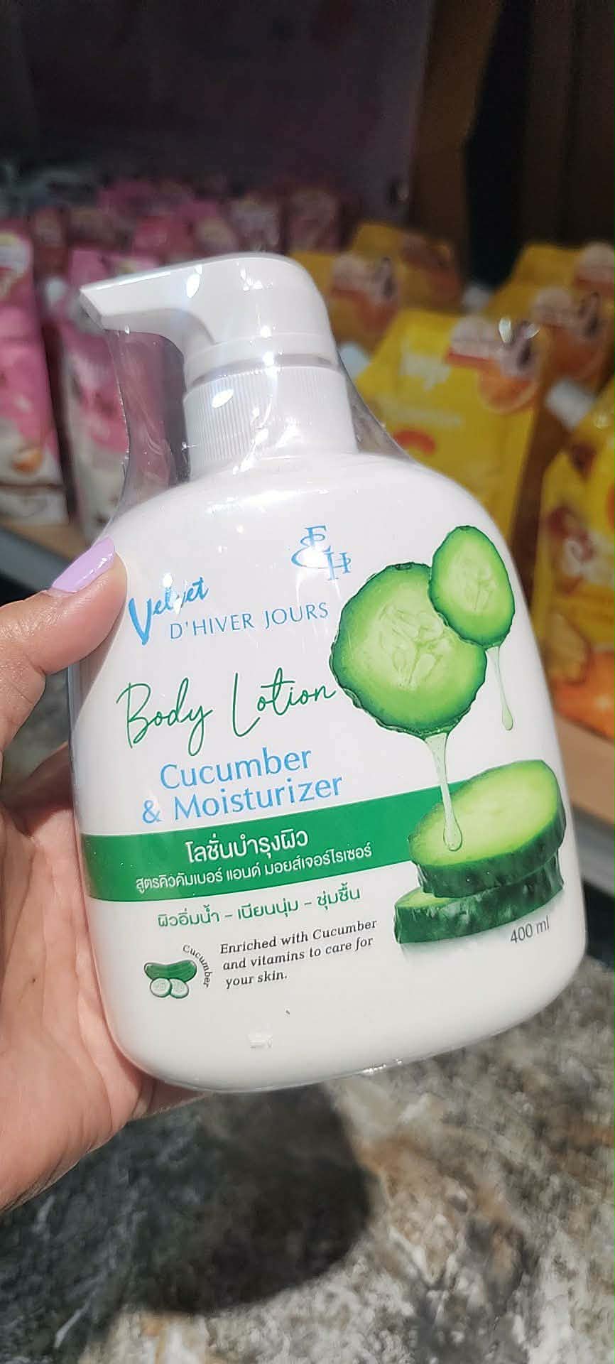 EH Velvet D'Hiver Jours Body Lotion - Cucumber & Moisturizer