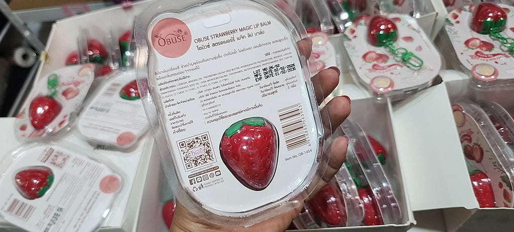 Obuse Strawberry Magic Lip Balm