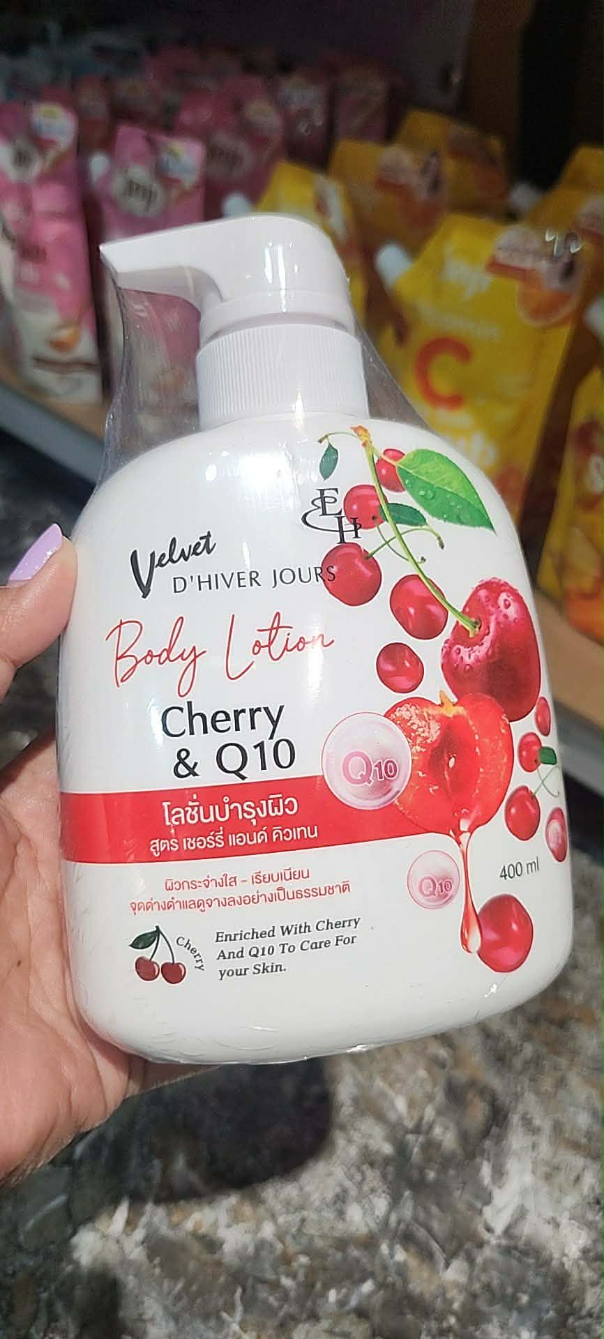 EH Velvet D'Hiver Jours Body Lotion - Cherry & Q10