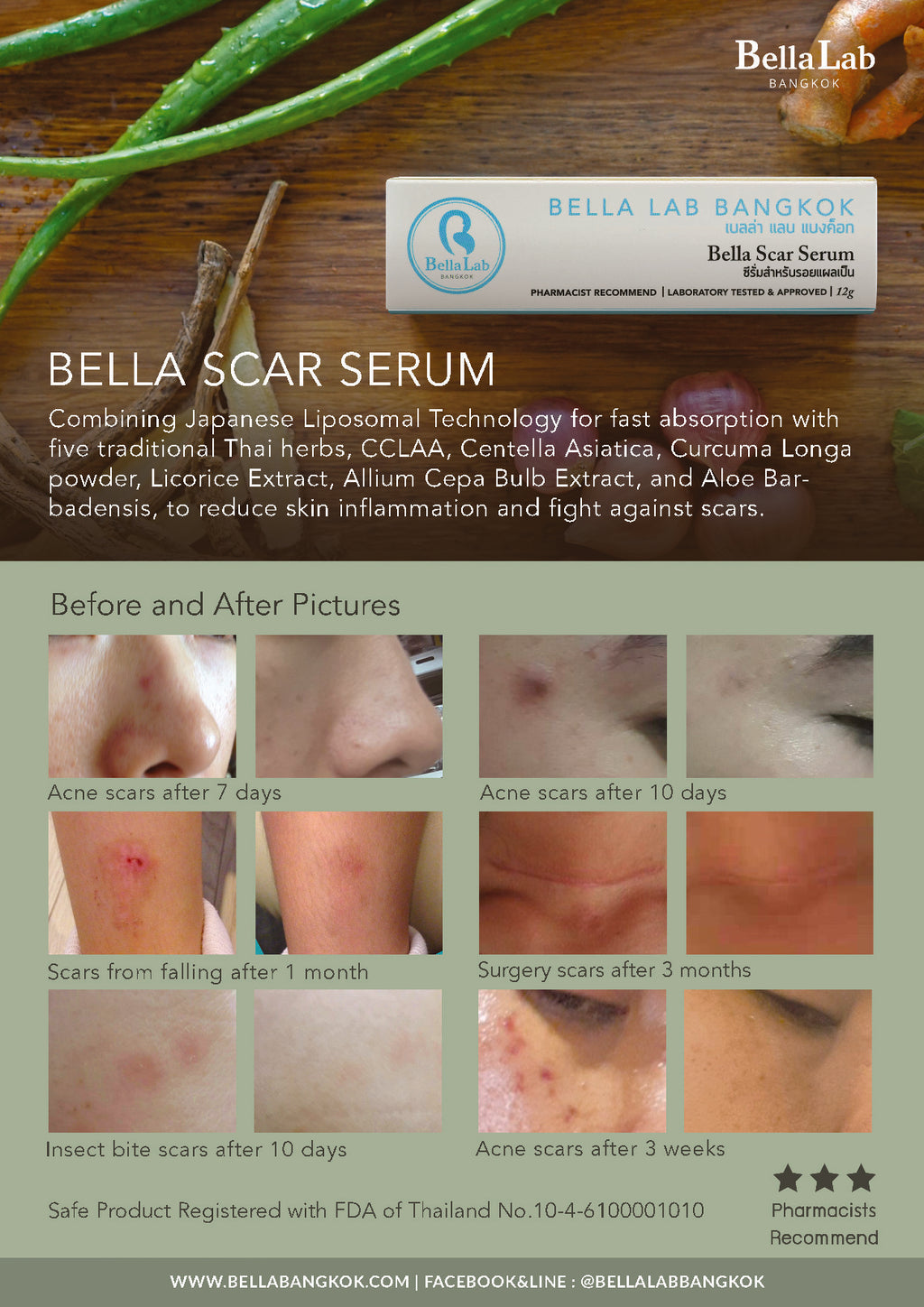 Bella Lab Bangkok Scar Serum 5g