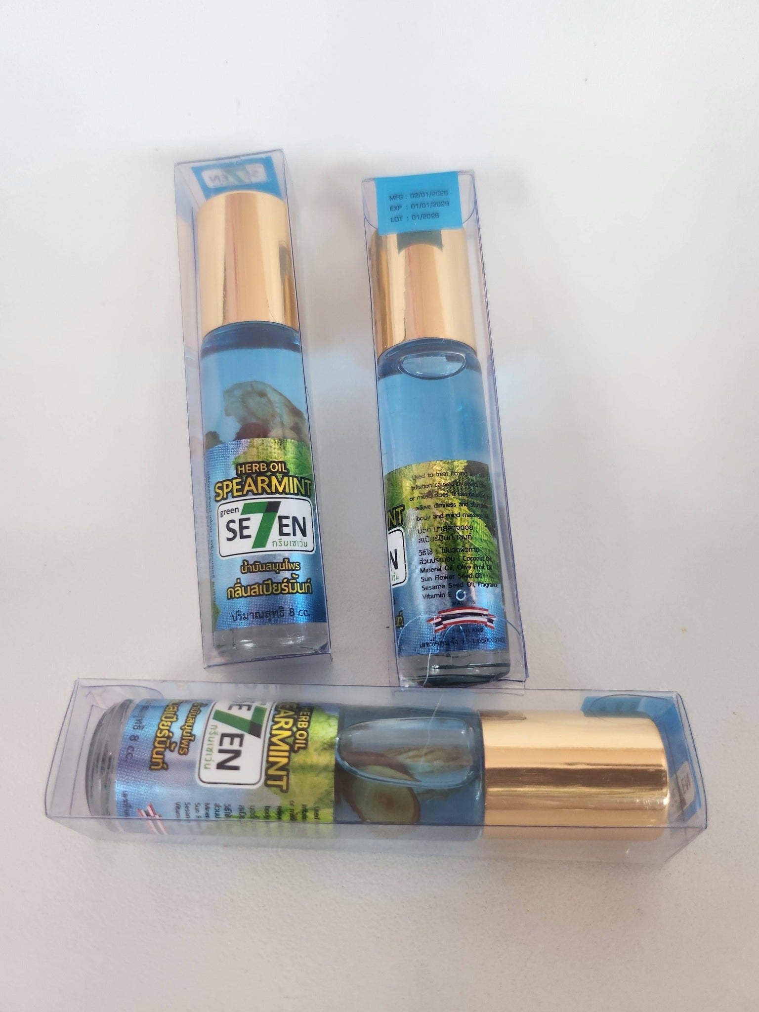 Green Seven Oil Roller - Spearmint