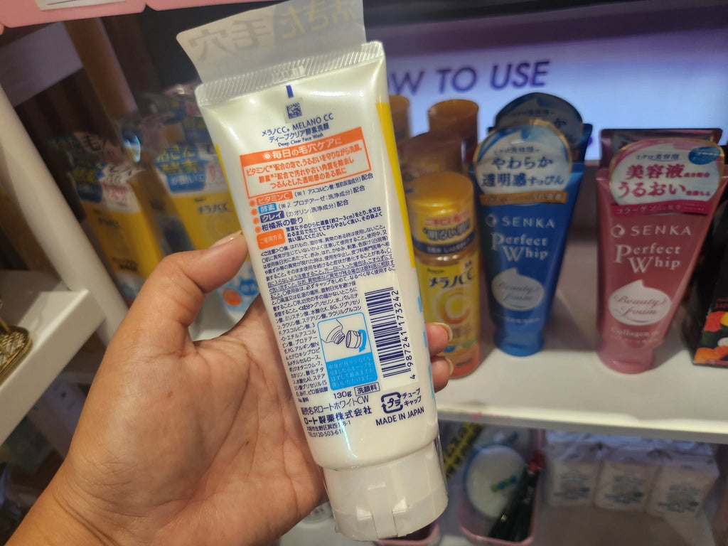 Melano CC Face Wash Deep Clear Enzyme for Clogged Pores