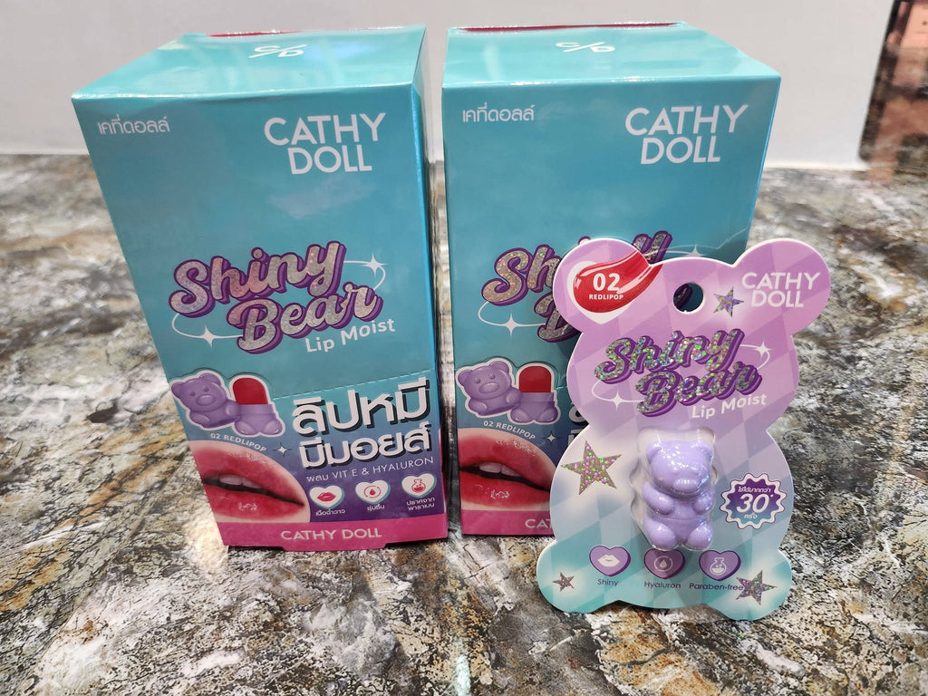 Cathy Doll #02 Redlipop Shiny Bear Lip Moist 1.1g