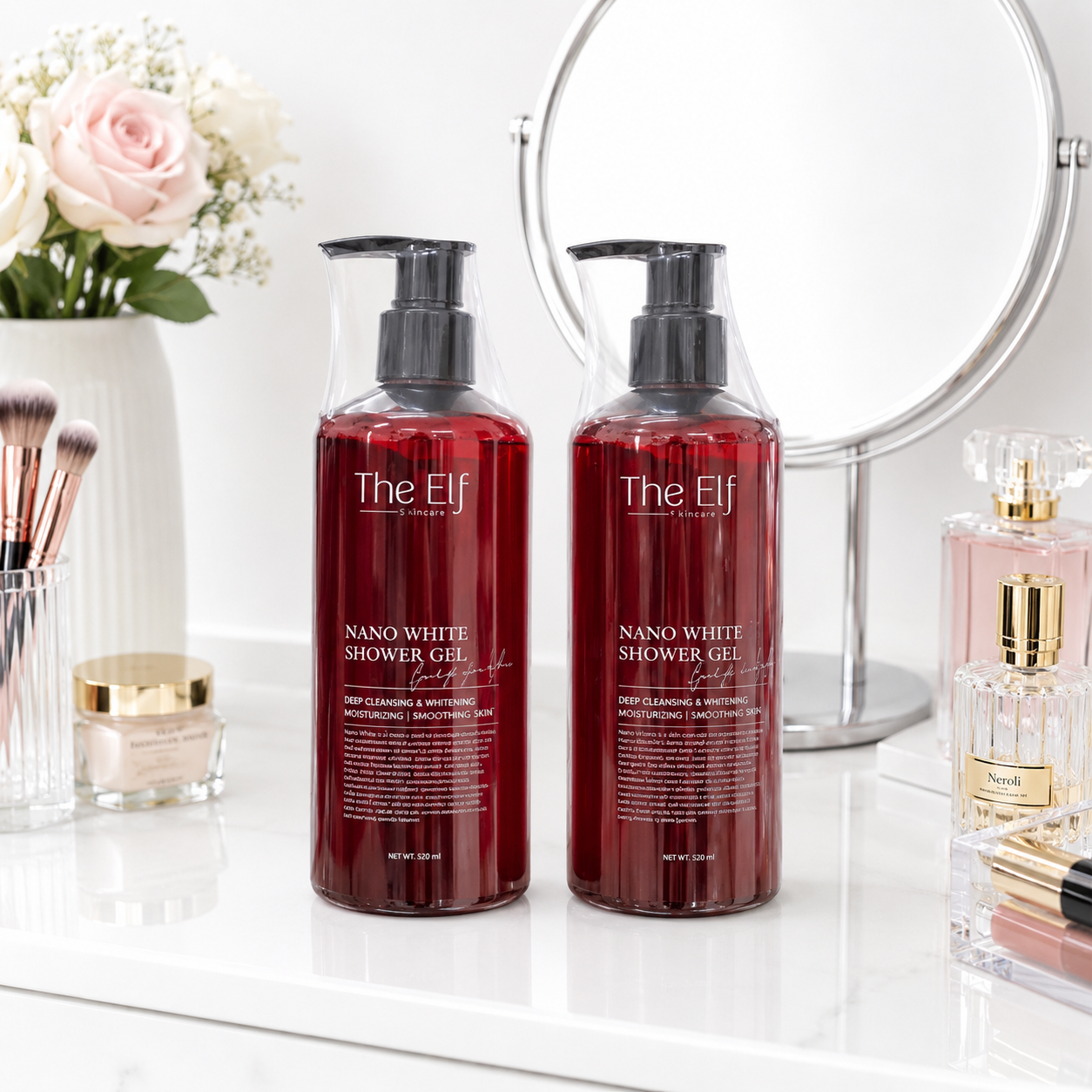 The Elf Nano White Shower Gel Body Wash