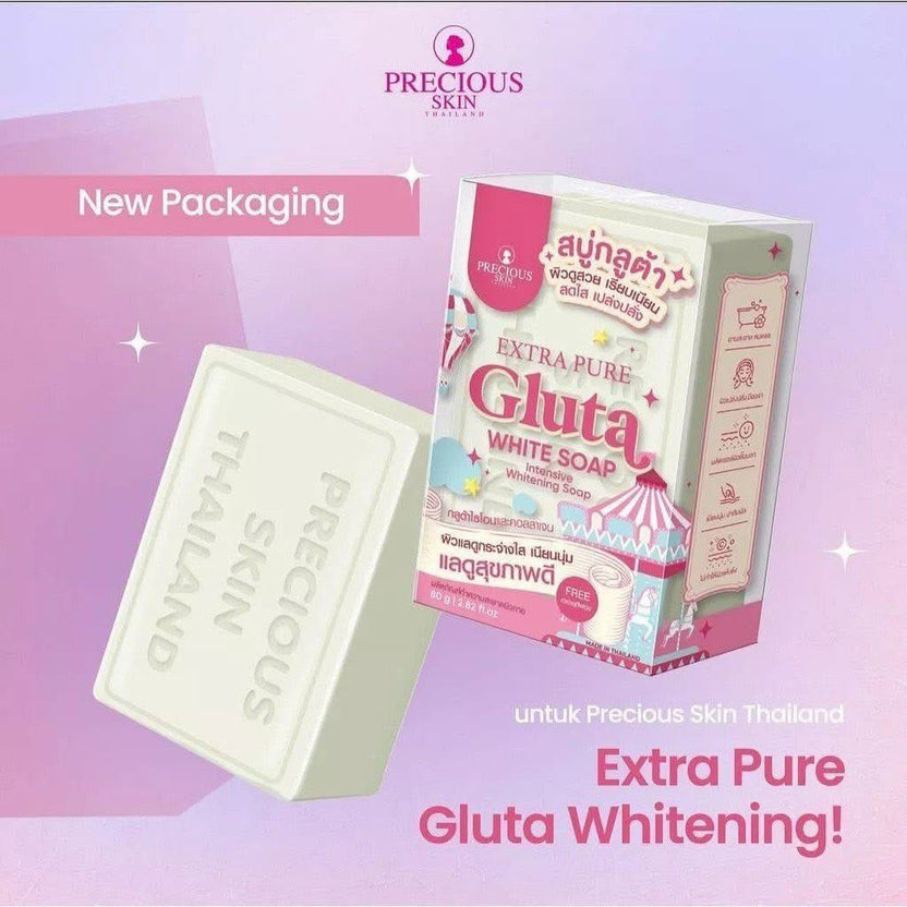 PRECIOUS SKIN EXTRA PURE GLUTA WHITE SOAP 80G