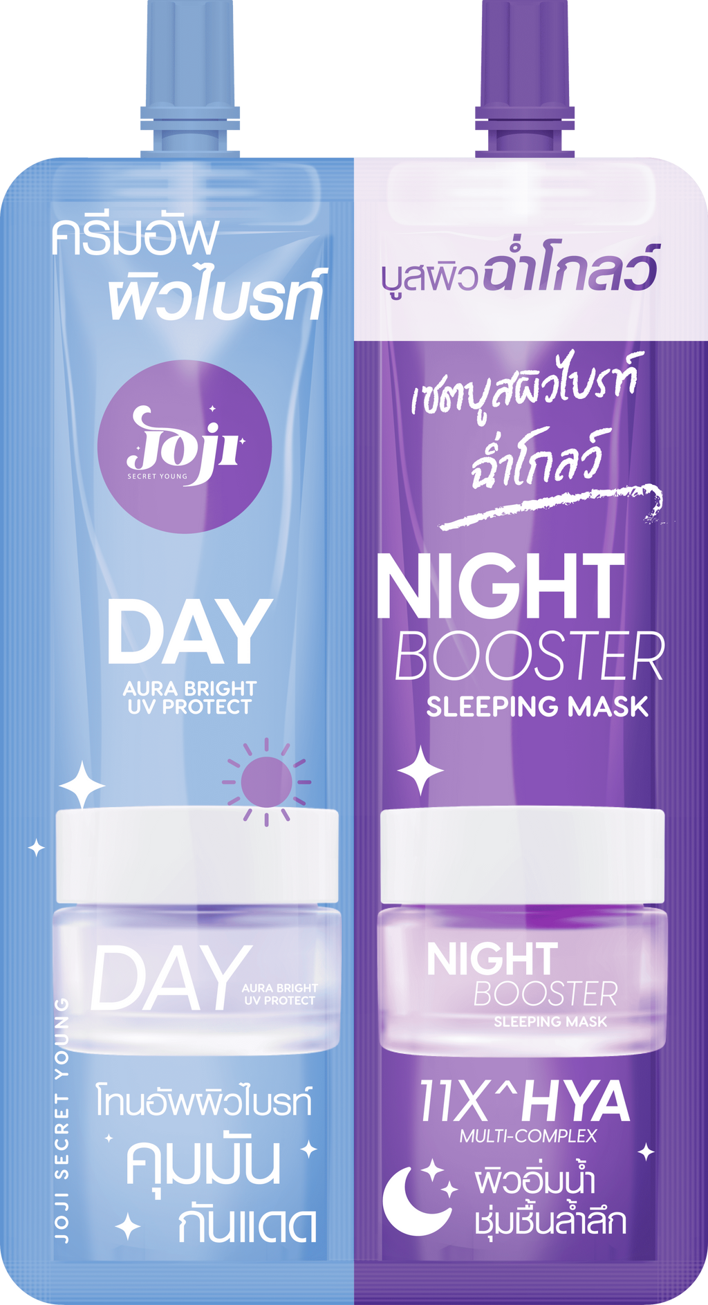 JOJI SECRET YOUNG DAY AURA UV PROTECT & NIGHT BOOSTER SLEEPING MASK