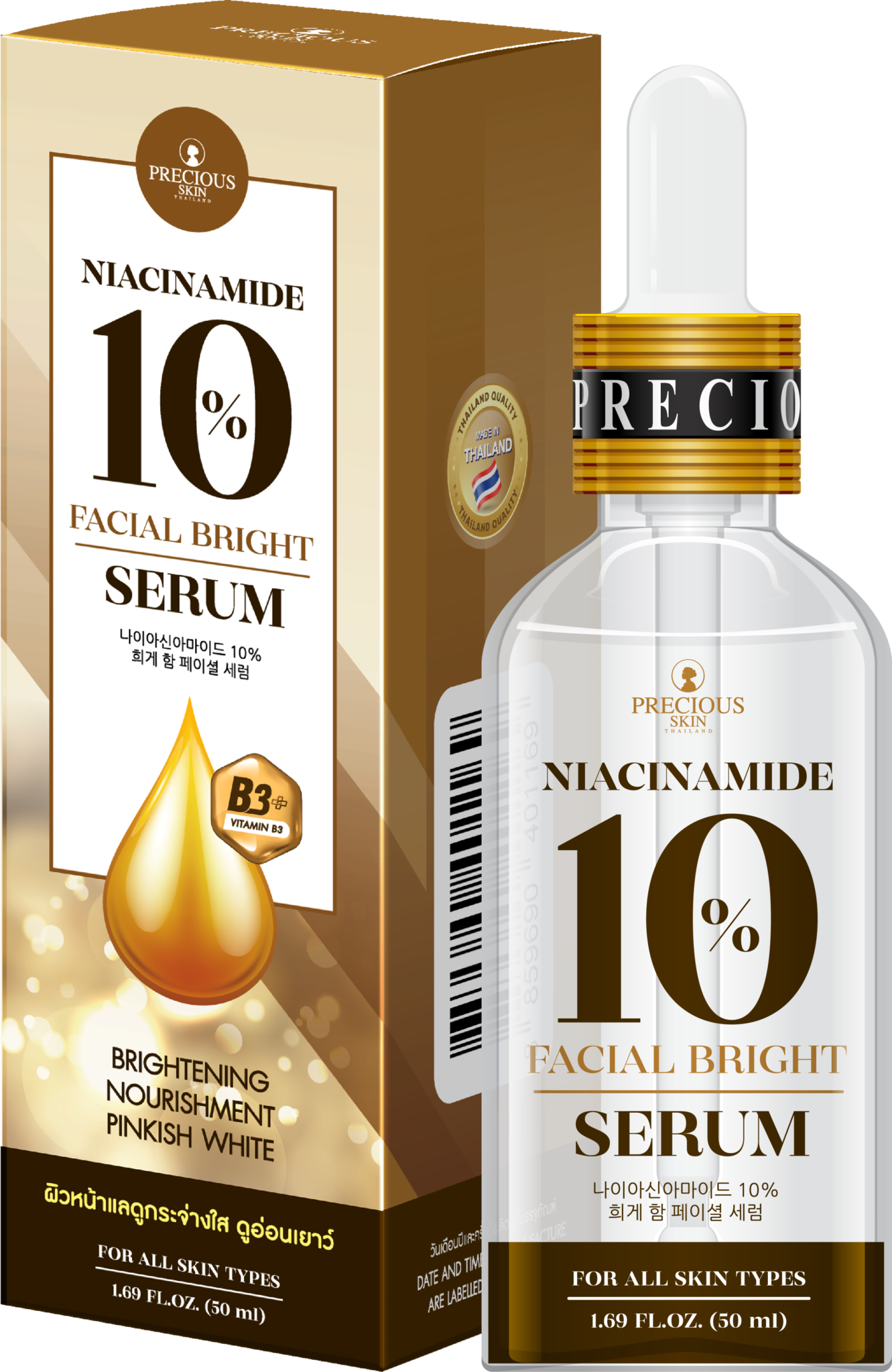 PRECIOUS SKIN NIACINAMIDE 10% FACIAL BRIGHT SERUM