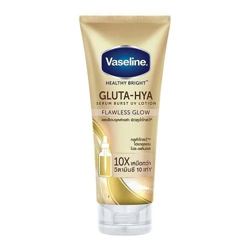 Vaseline Gluta - HYA Glow Serum 10X Serum Burst UV Lotion - FLAWLESS GLOW 290 ml