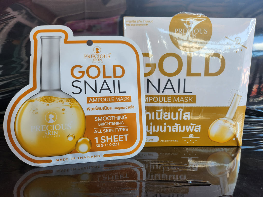 PRECIOUS SKIN GOLD SNAIL AMPOULE MASK